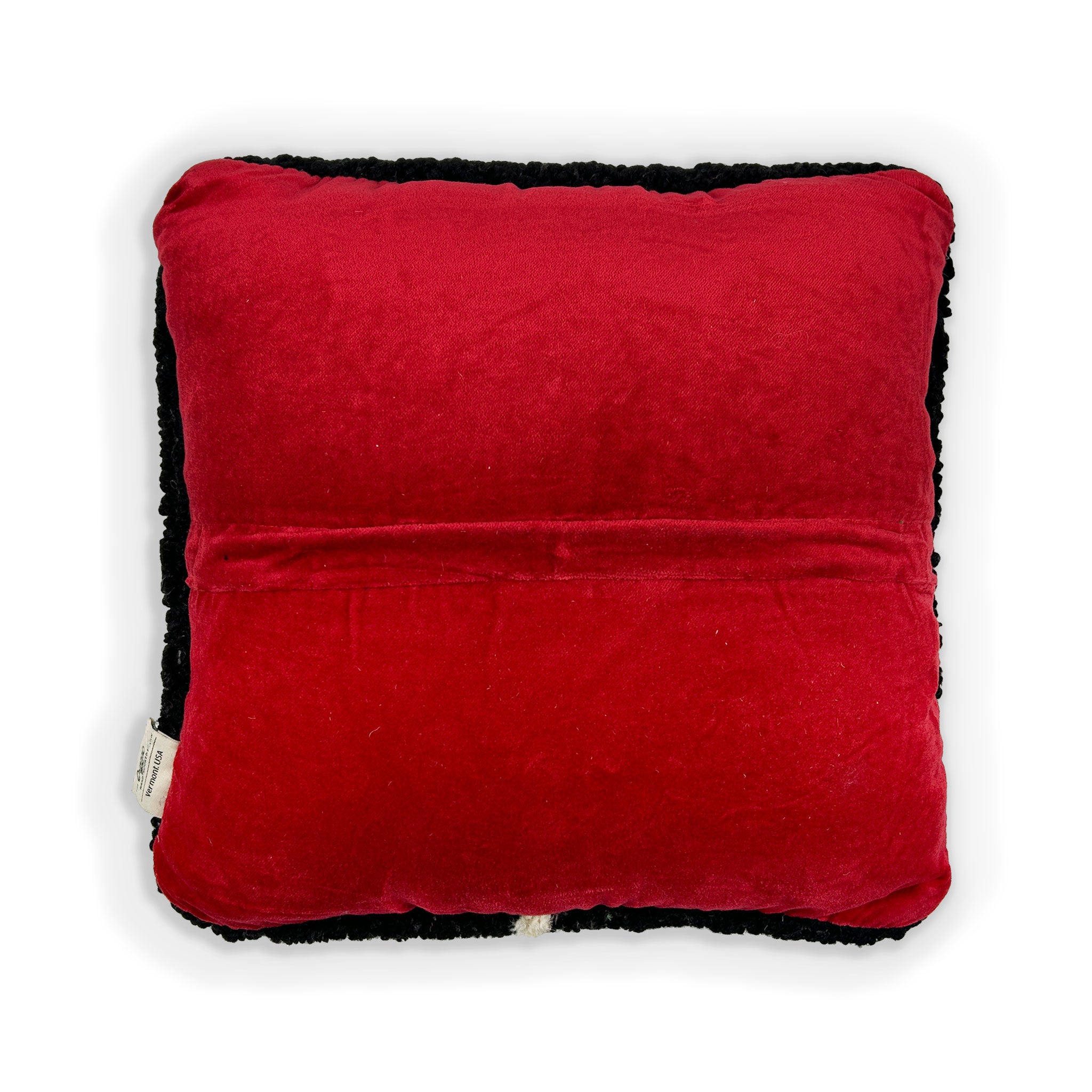 Midnight Daisy Hooked Pillow
