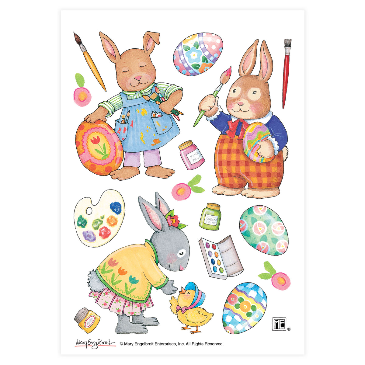 Easter Artists Sticker Sheet
