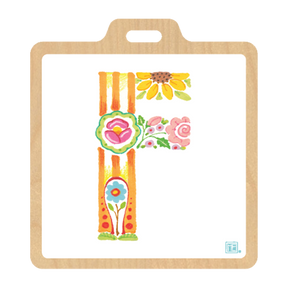 Alphabet Garden Luggage Tag Collection