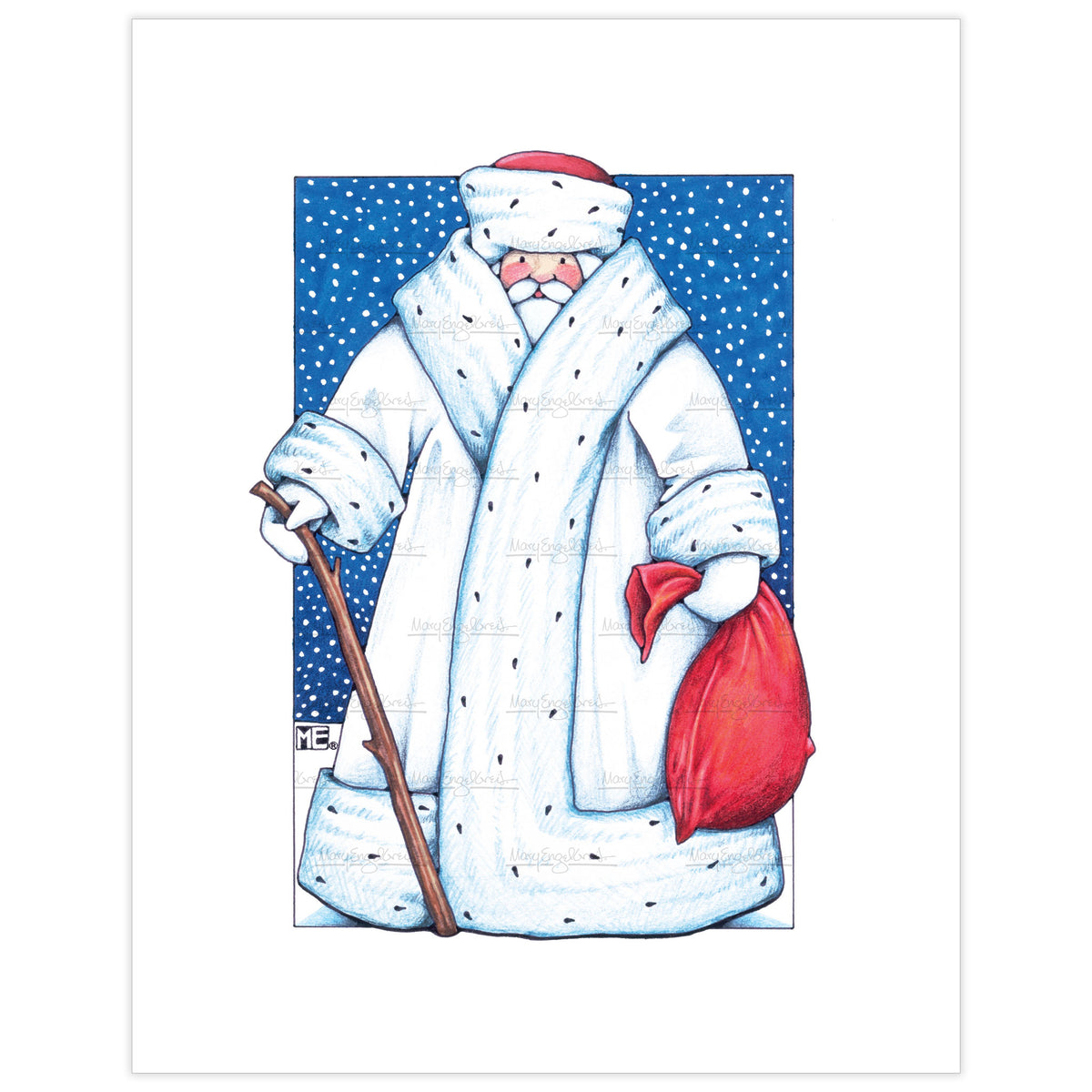 Father Christmas Fine Art Print