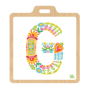 Alphabet Garden Luggage Tag Collection