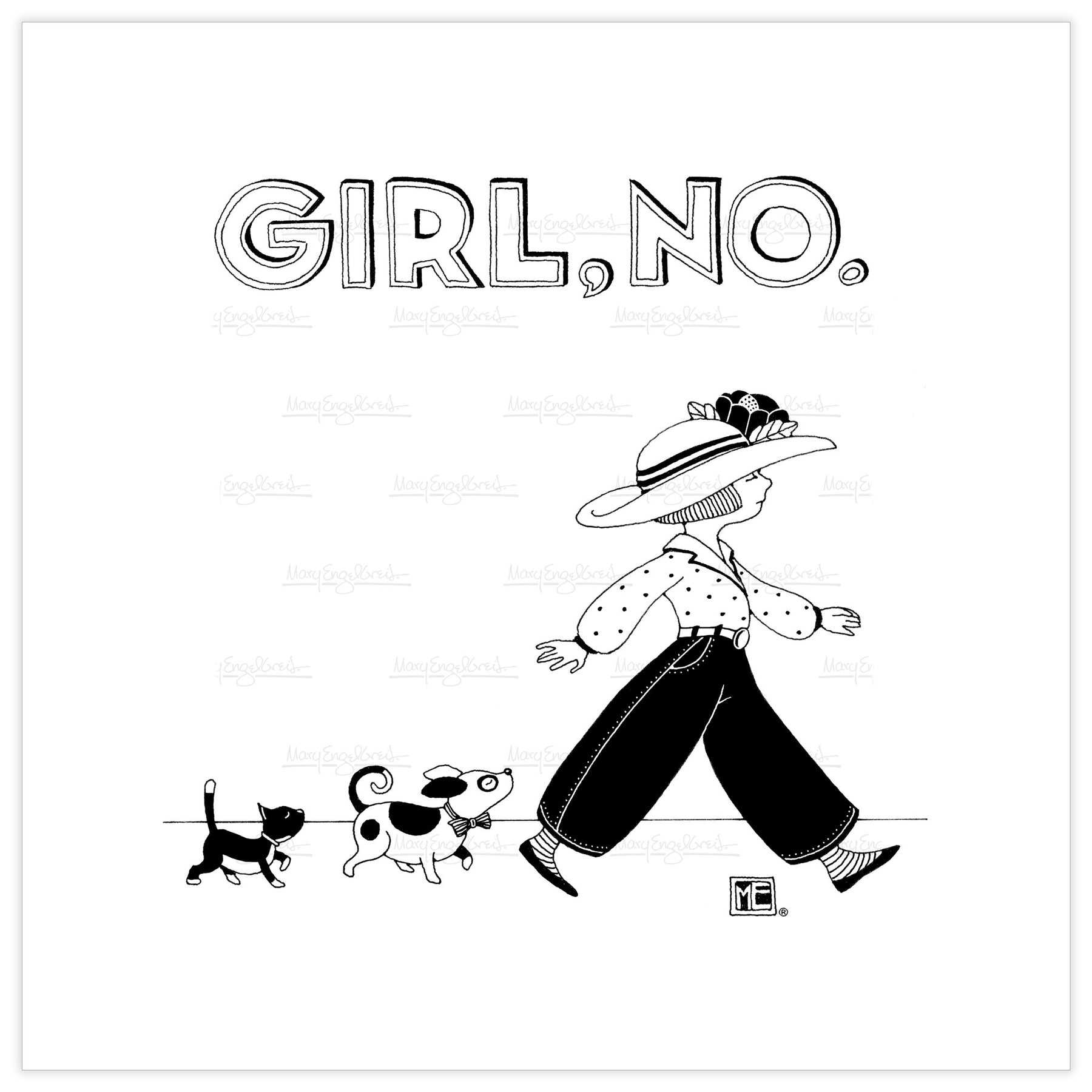 Girl, No Fine Art Print