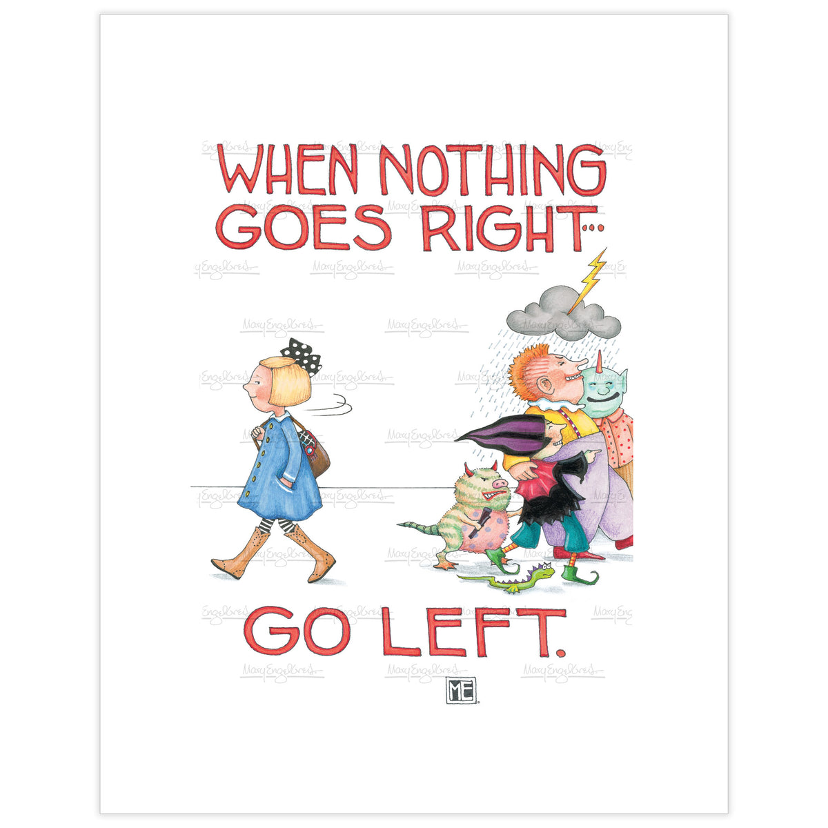 Go Left Fine Art Print