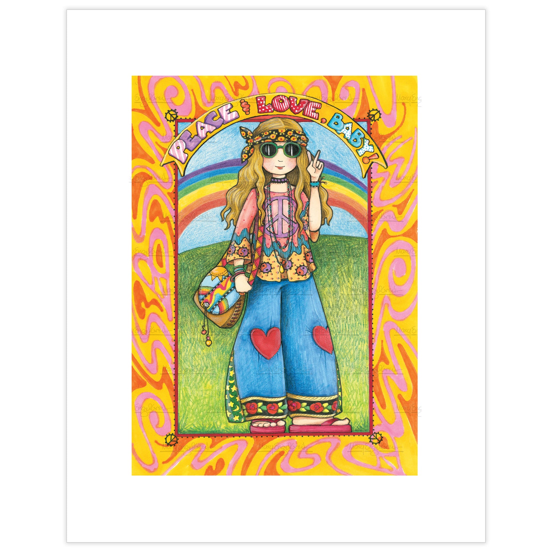 Hippie Chick Fine Art Print