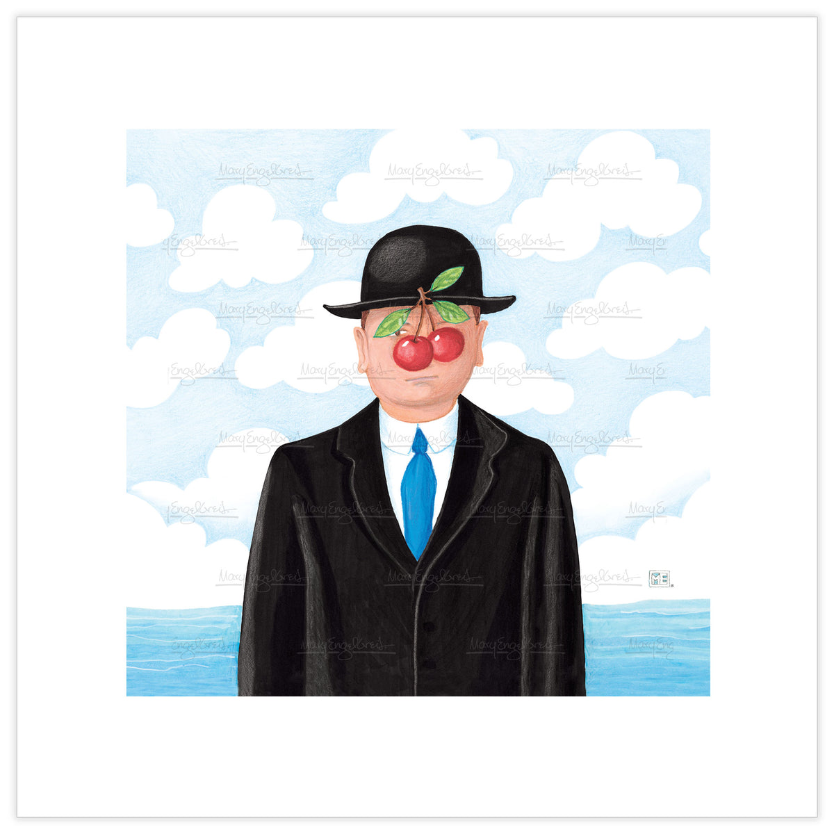 Homage To Magritte Fine Art Print