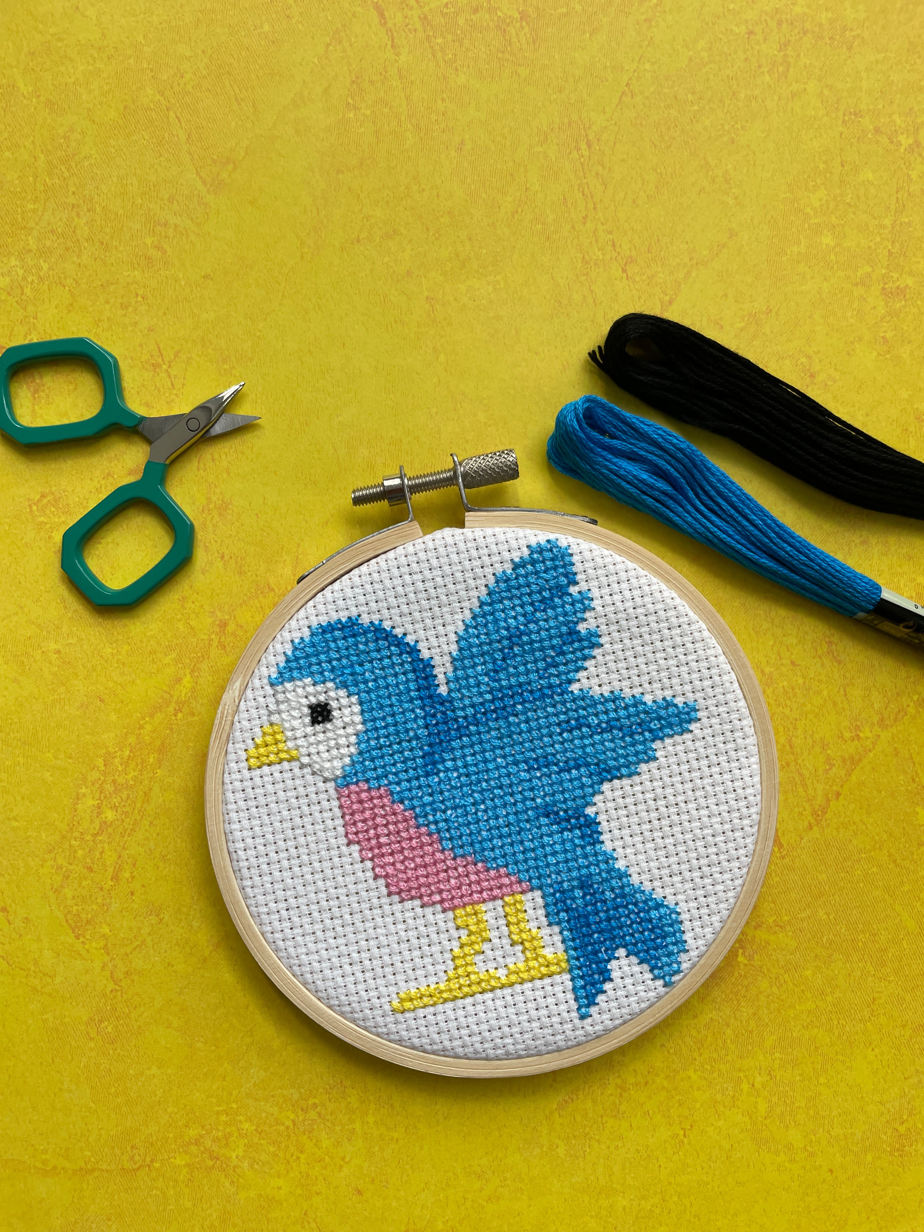 Blue Bird Cross Stitch Leaflet