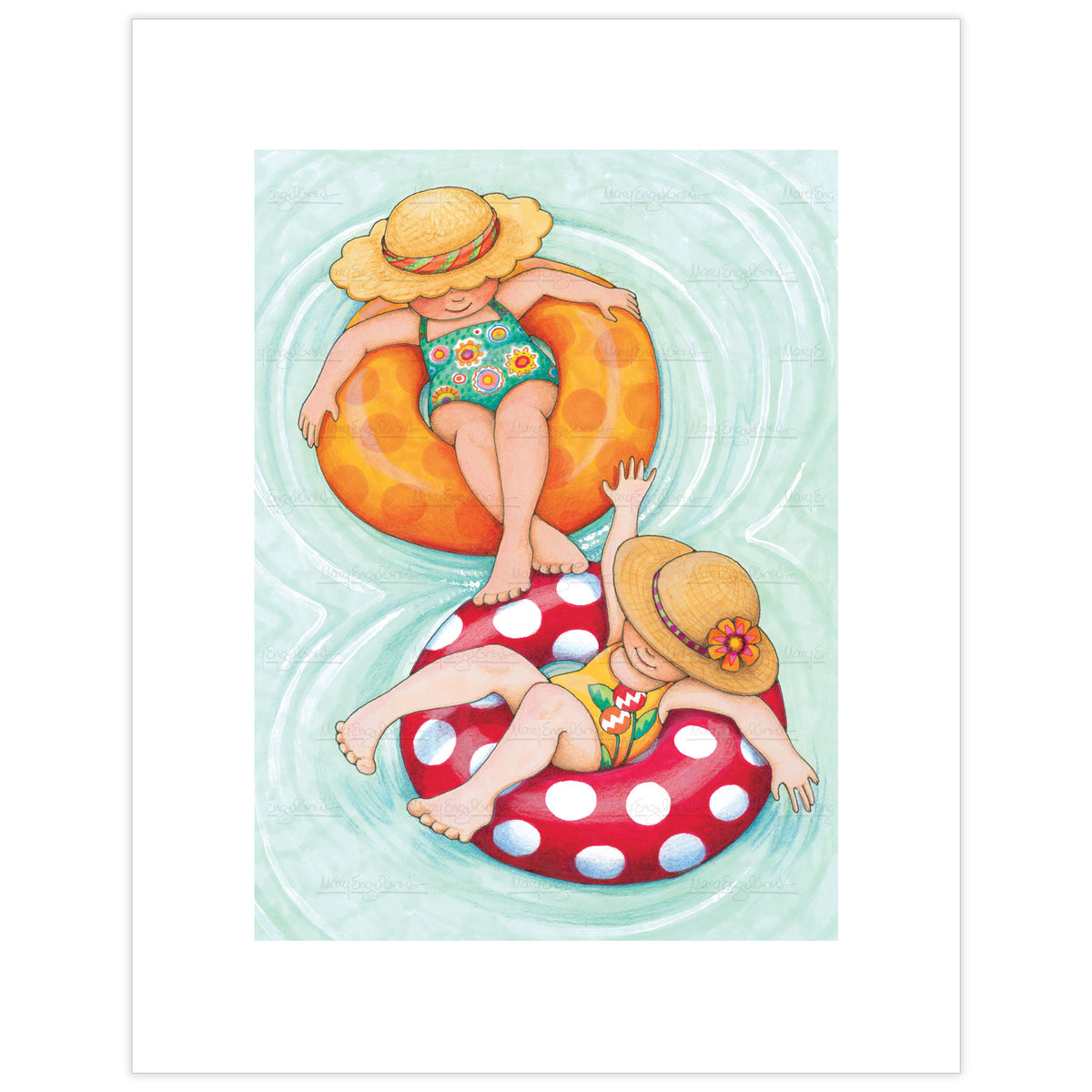 Inner Tube Girls Fine Art Print