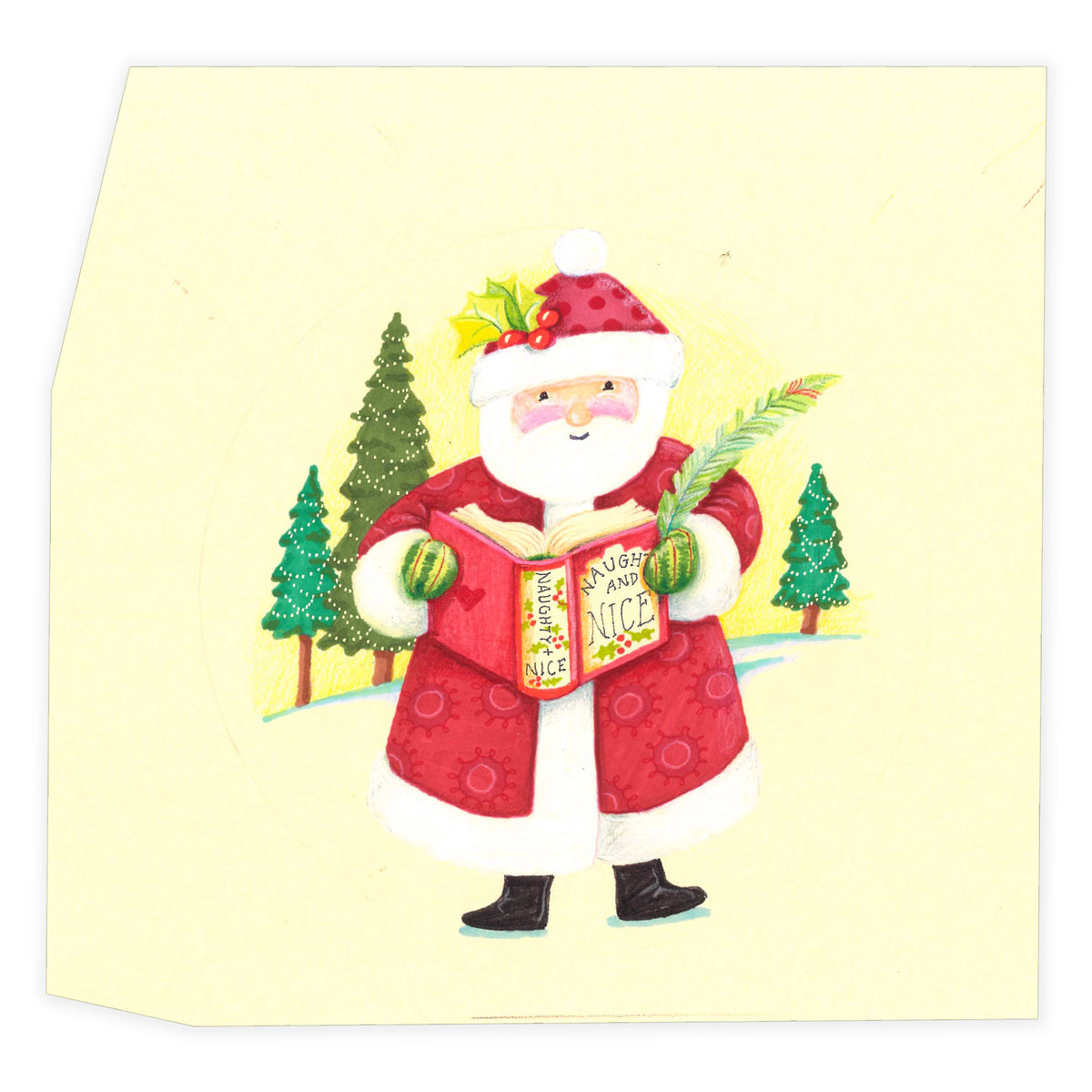 Judgy Super Cute Santa Art