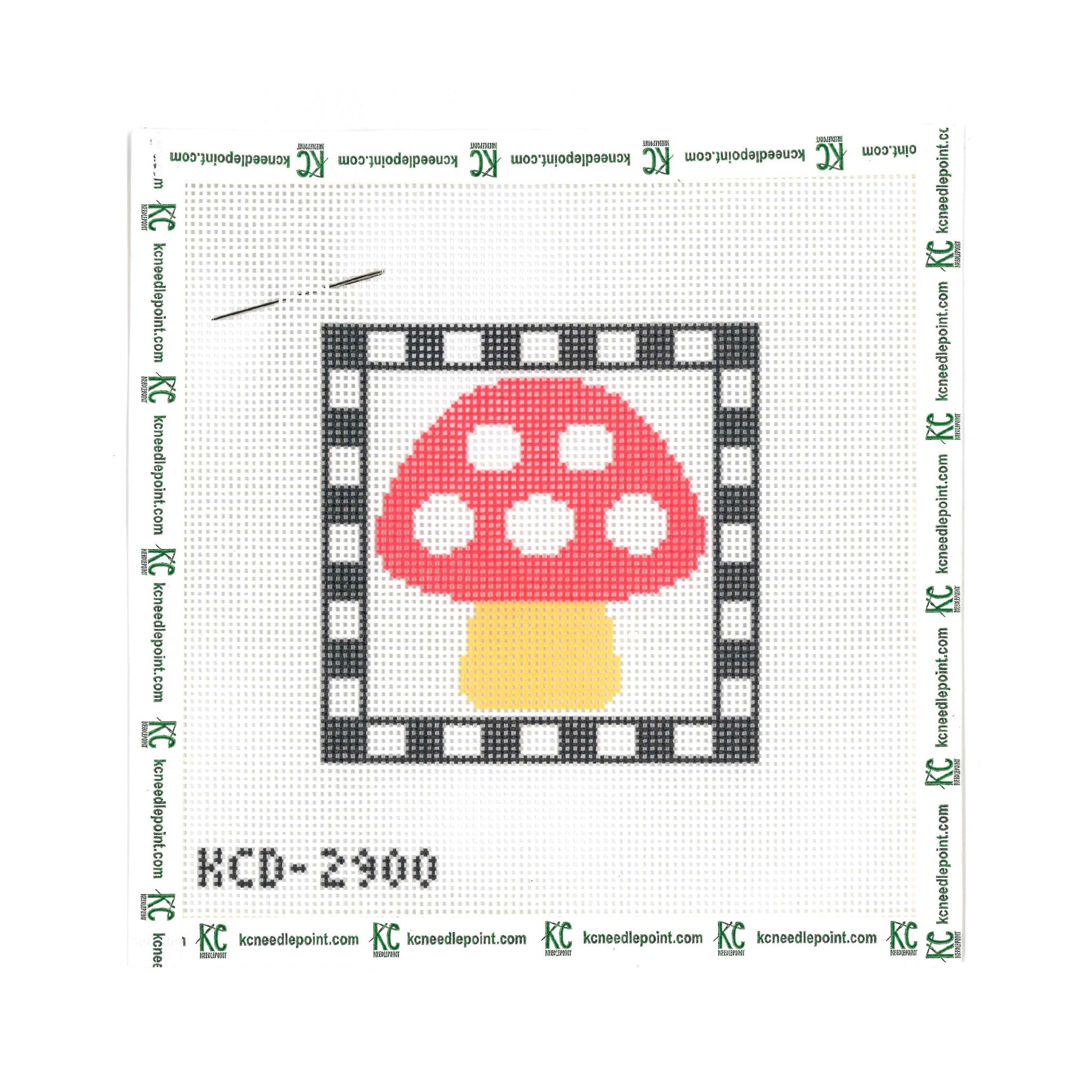Needlepoint Canvas: Mushroom Square Kit