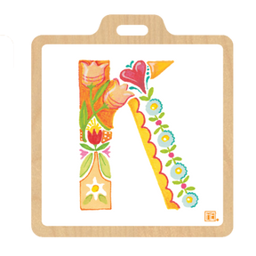 Alphabet Garden Luggage Tag Collection