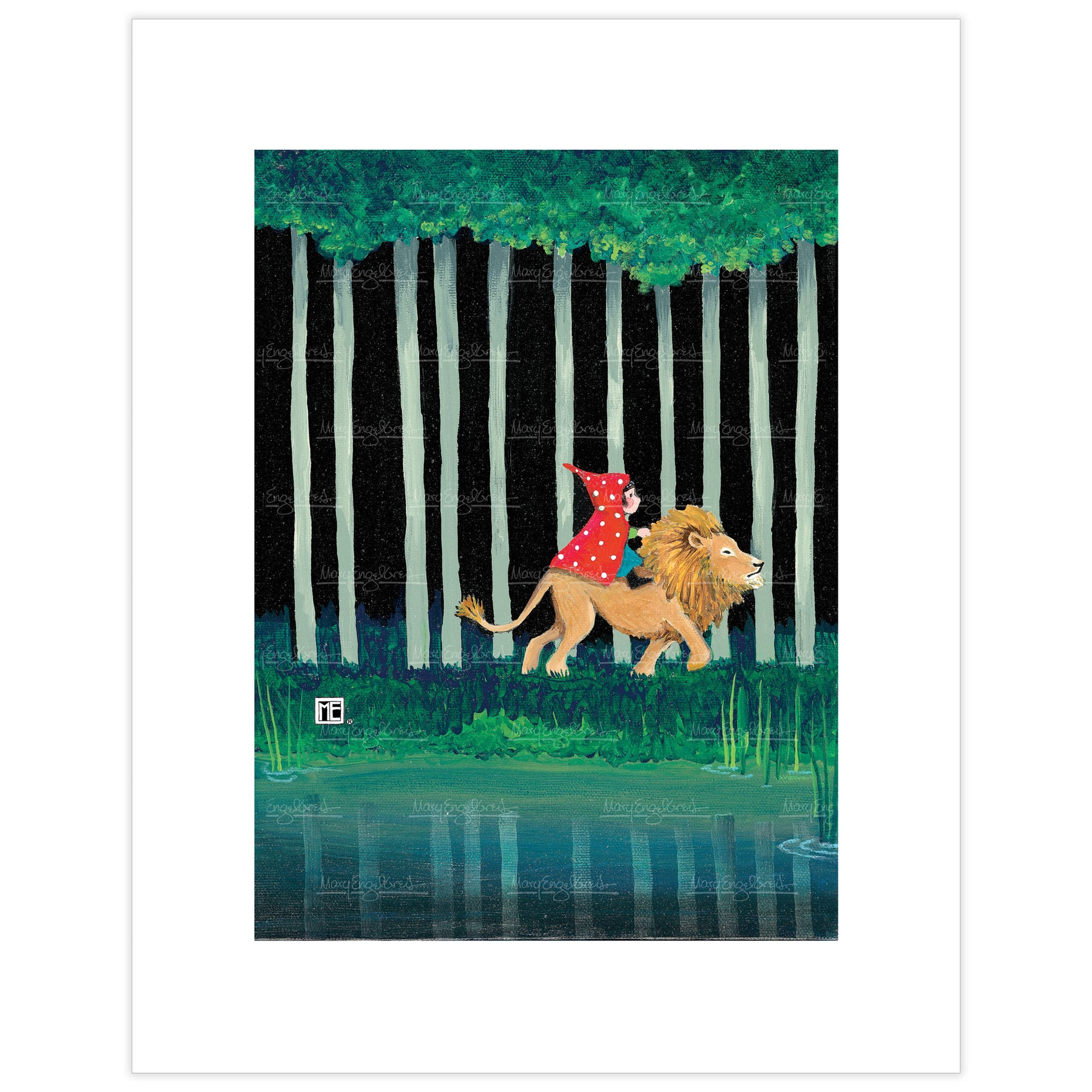 Lion Rider Fine Art Print