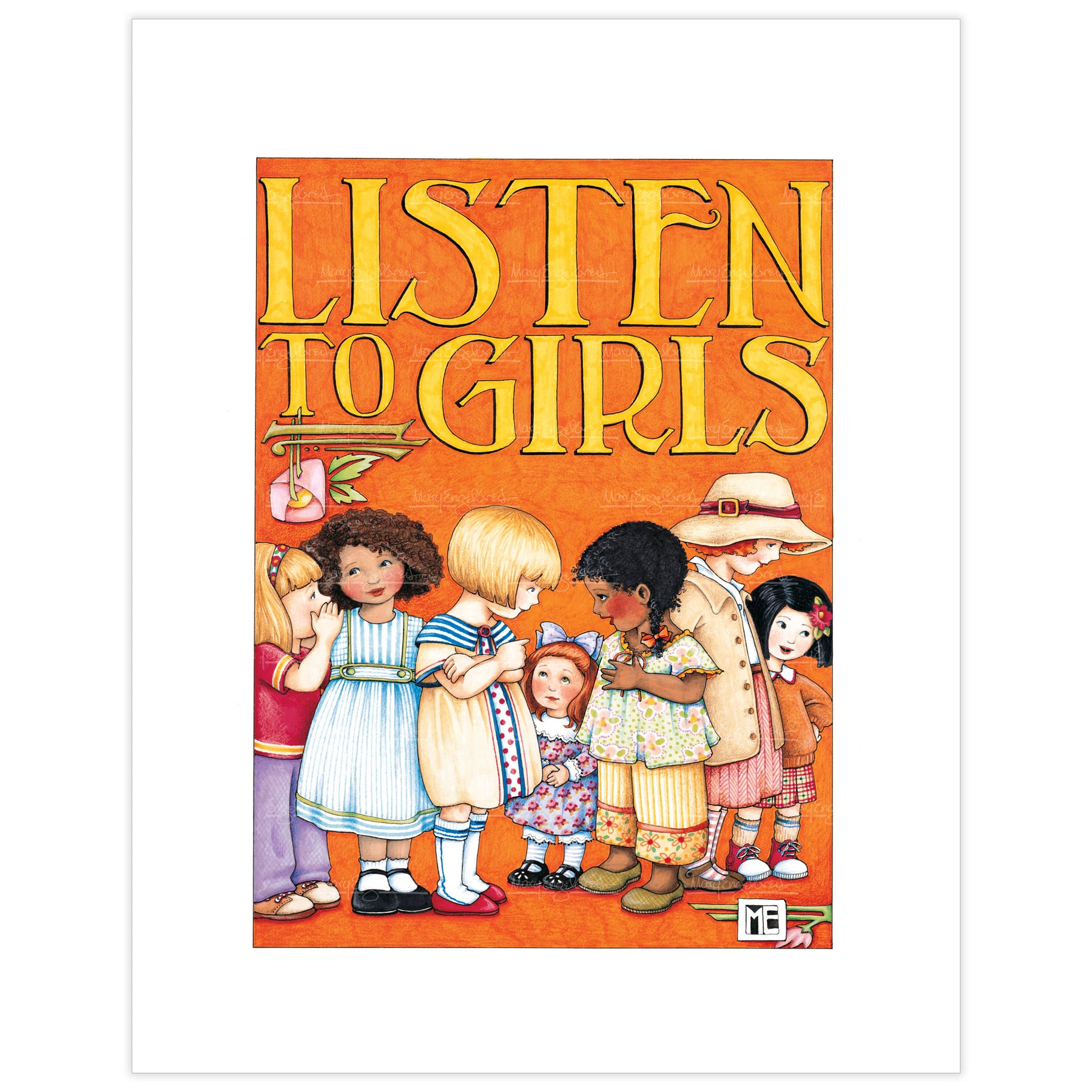 Listen to Girls Fine Art Print