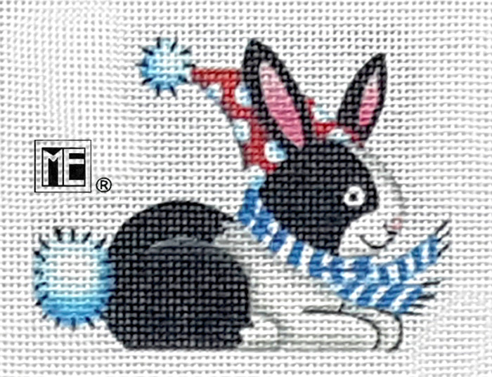 Needlepoint Canvas: Bunny w/ Scarf