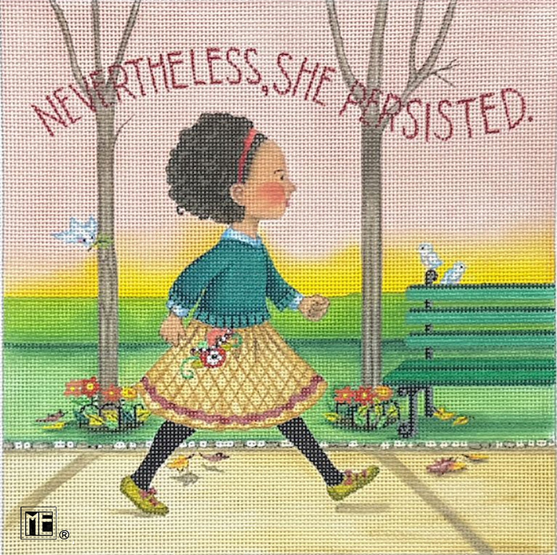 Needlepoint Canvas: Nevertheless She Persisted