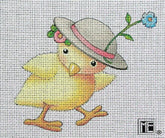 Needlepoint Canvas: Chick with Hat