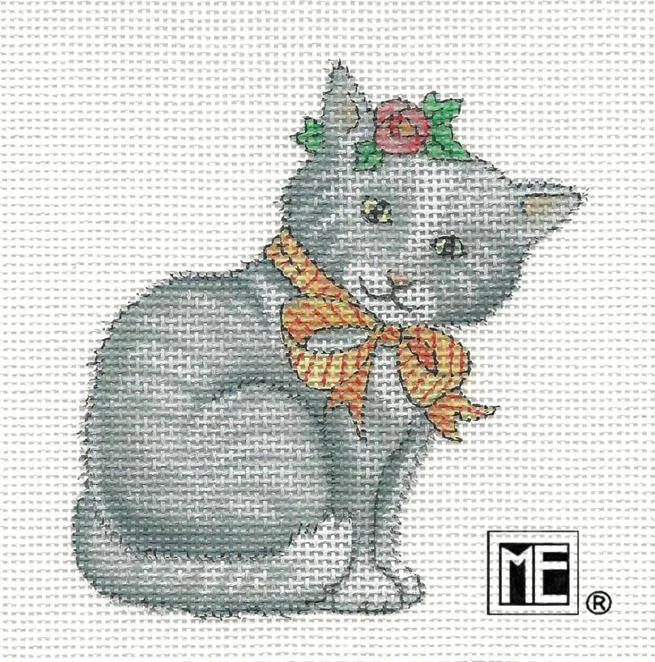 Needlepoint Canvas: Violet the Cat