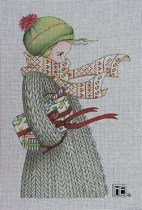 Needlepoint Canvas: Chilly Christmas