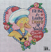 Needlepoint Canvas: Lucky Ducky