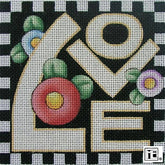 Needlepoint Canvas: Love