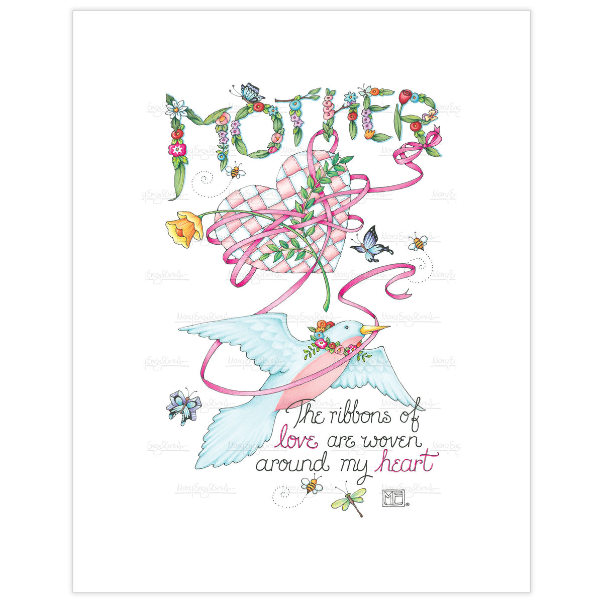 Mother Ribbons Fine Art Print