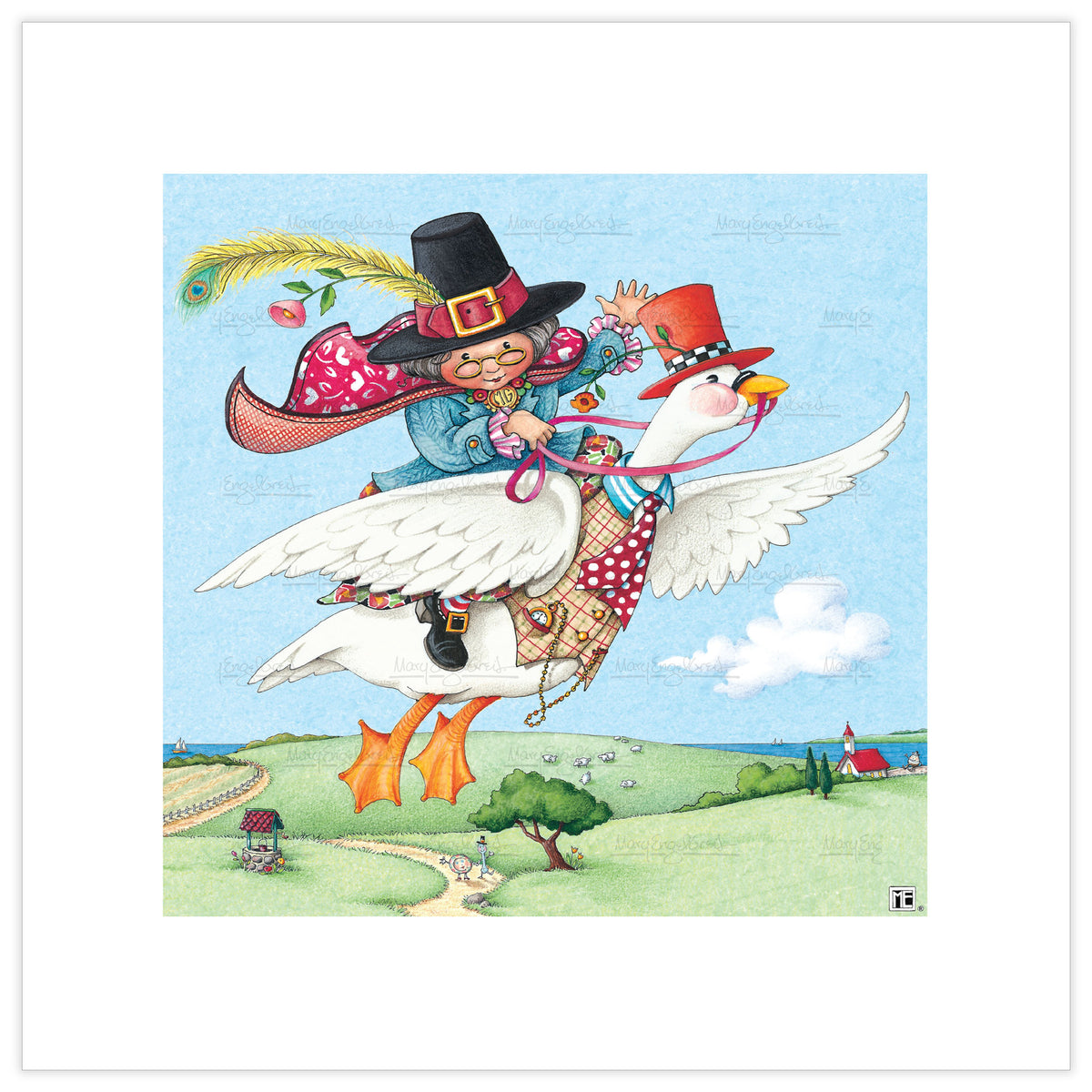 Old Mother Goose Fine Art Print