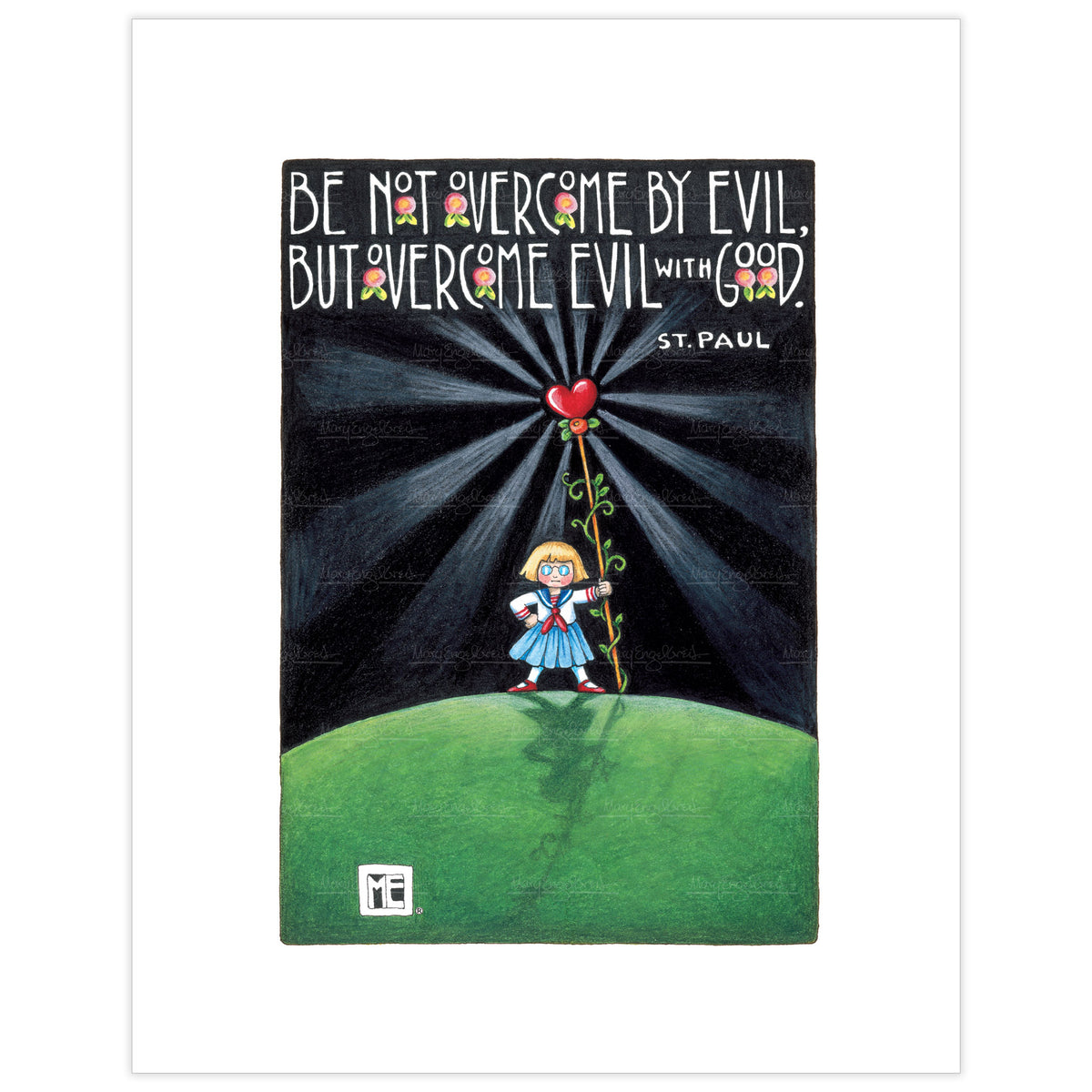 Overcome Evil Fine Art Print