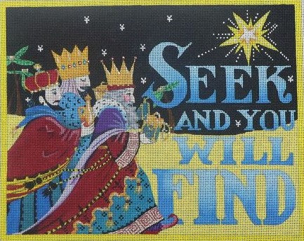 Needlepoint Canvas: Seek and You Will Find