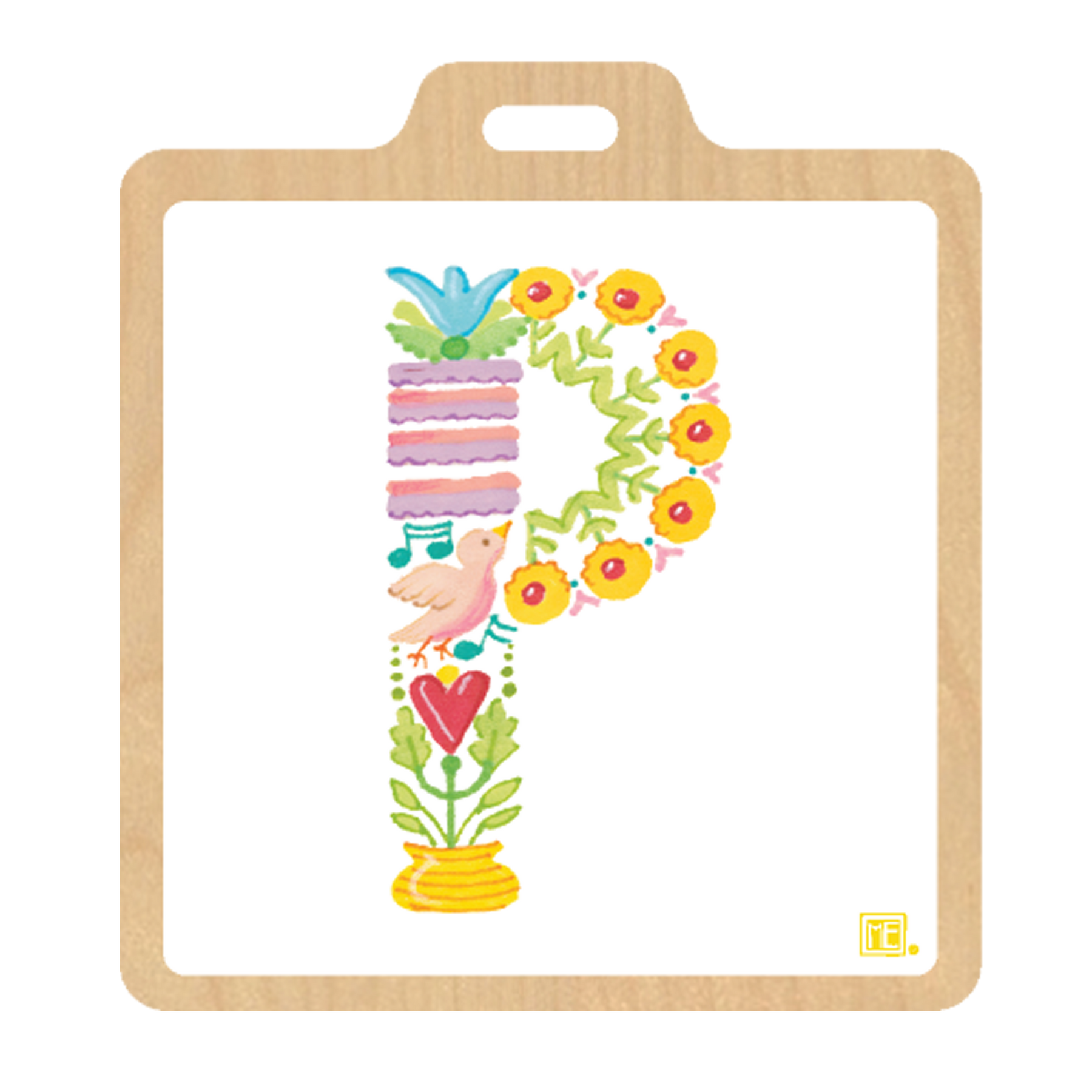 Alphabet Garden Luggage Tag Collection