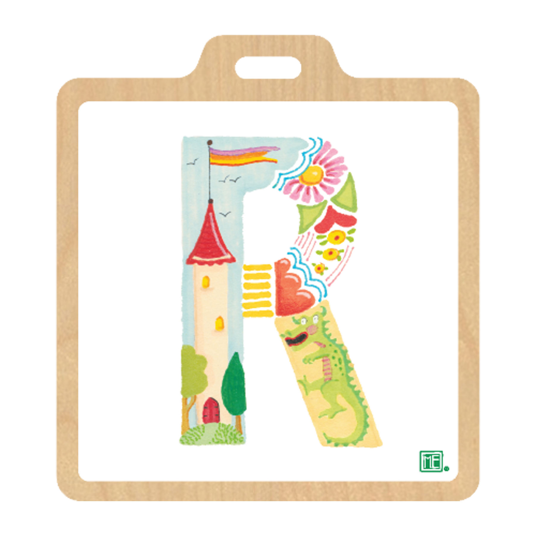 Alphabet Garden Luggage Tag Collection