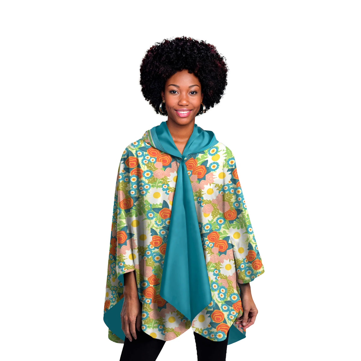 Vintage Calico Rain Cape