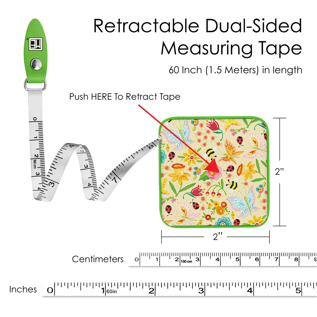Simple Spring Toss Tape Measure
