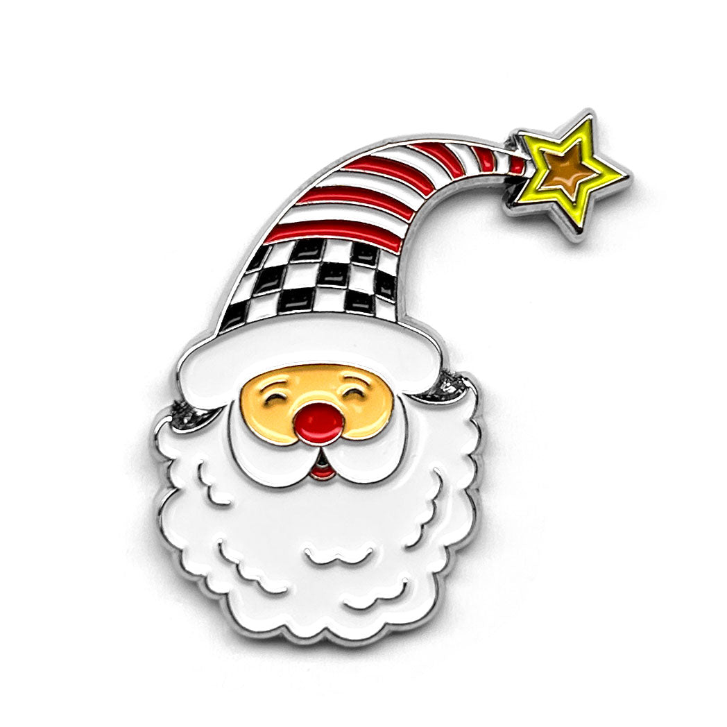 Santa Enamel Art Pin