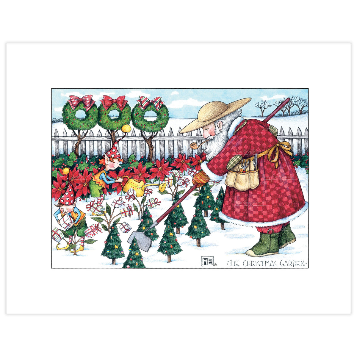 Santa's Garden Fine Art Print