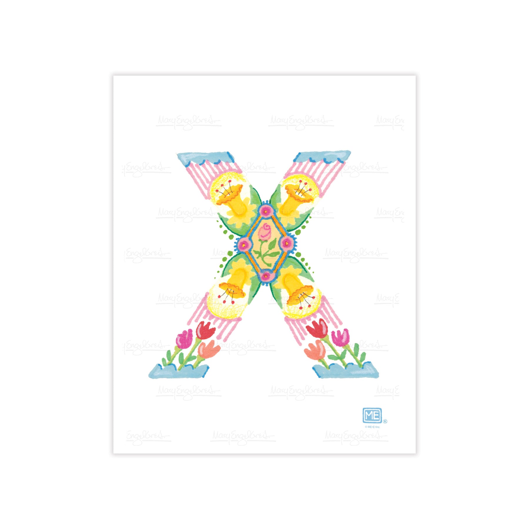 Alphabet Garden Letter X Small Print