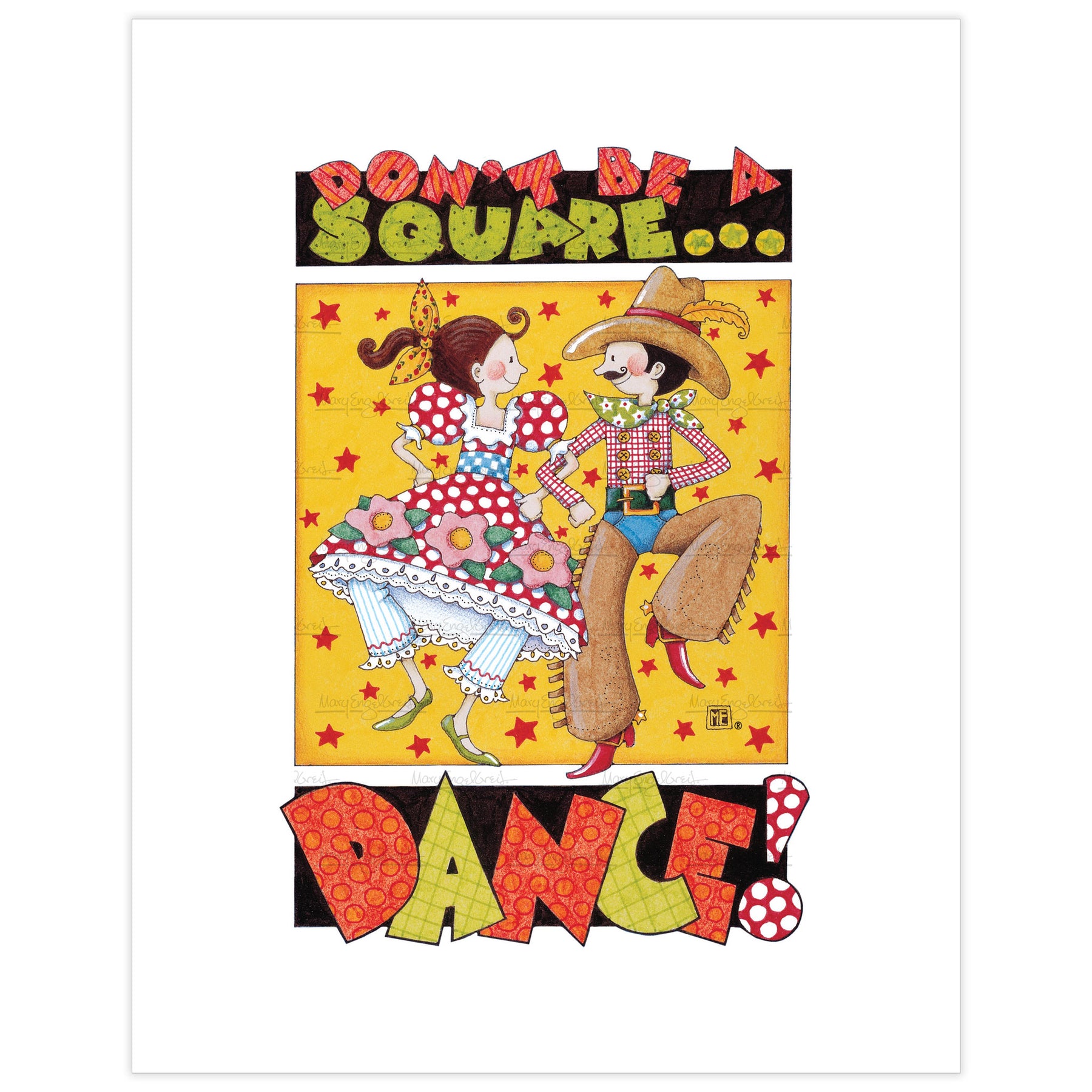 Square Dance Fine Art Print