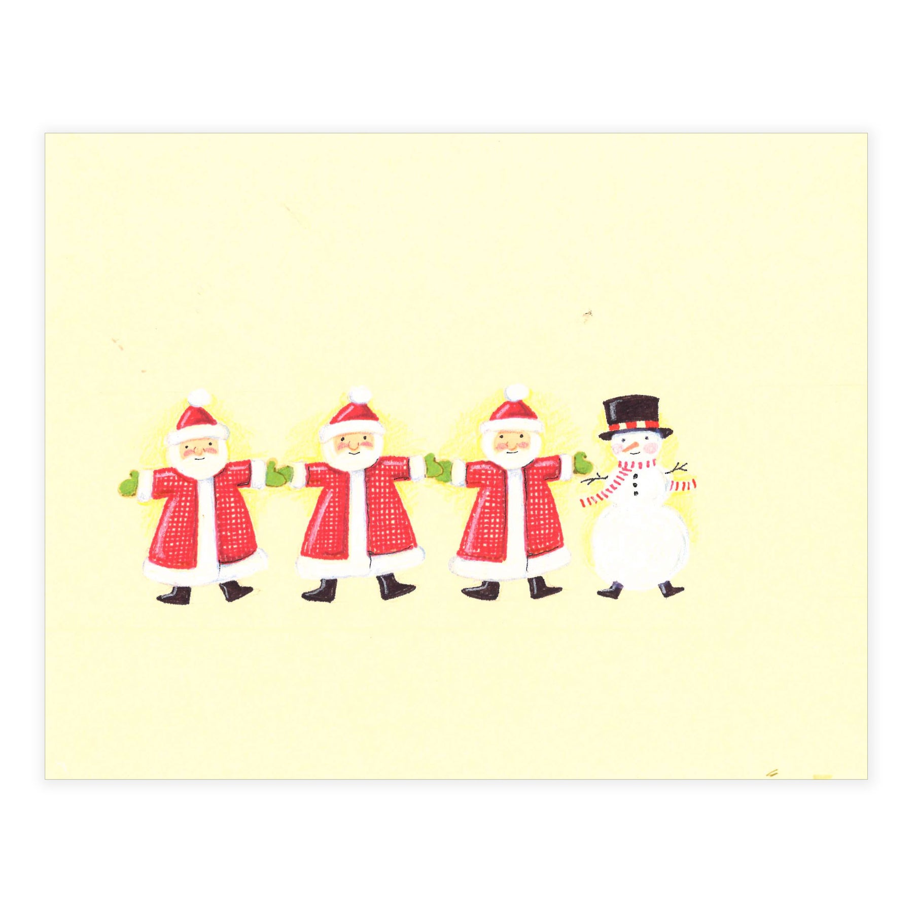 Super Cute Santa Pattern Art