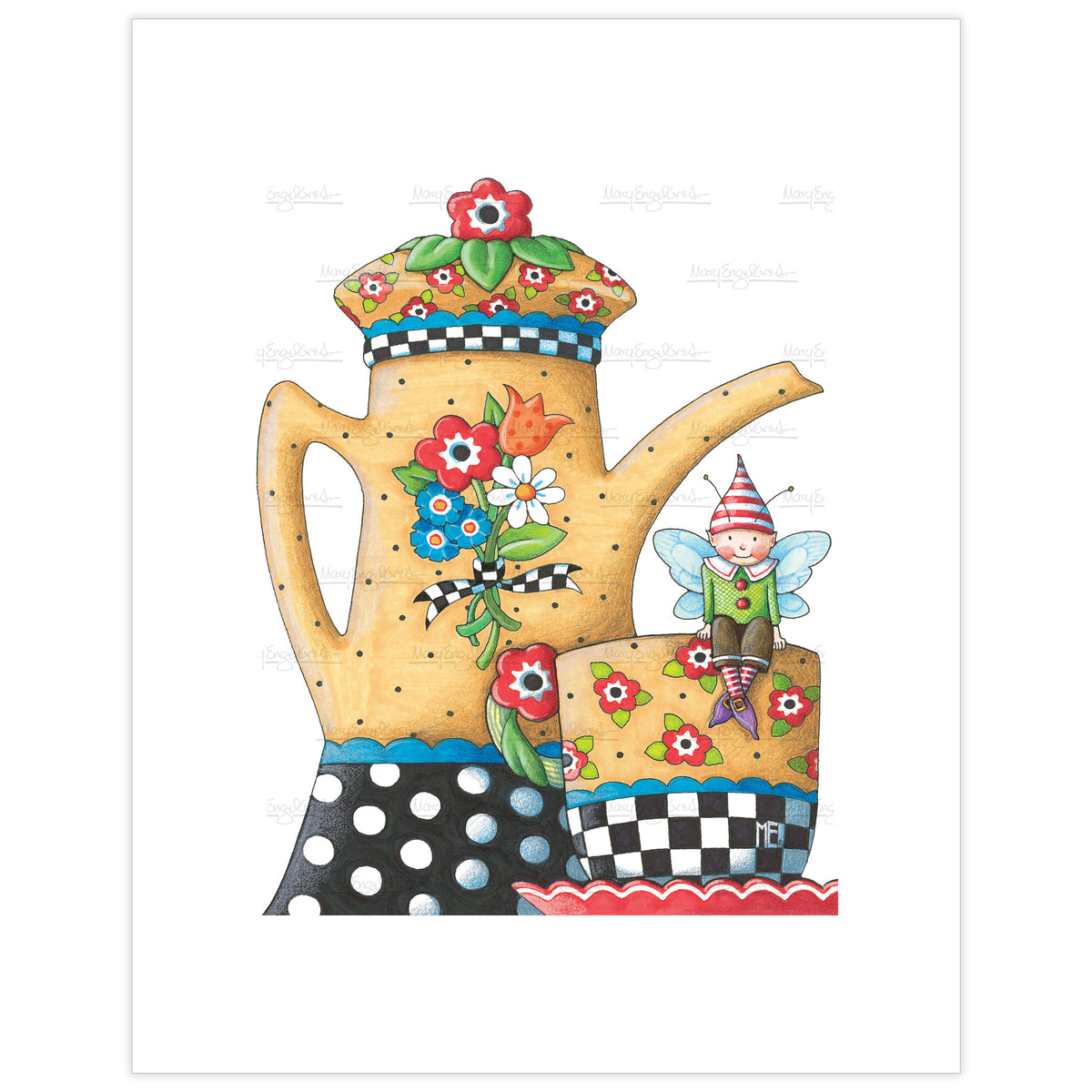 Teacup Elf Fine Art Print