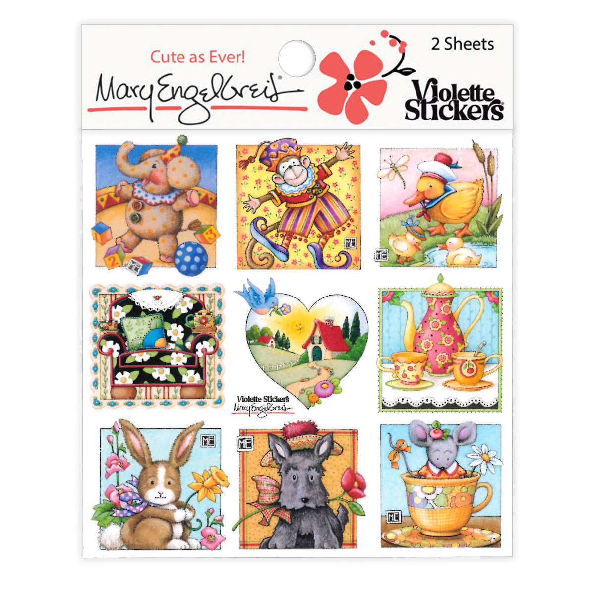 Mary's Cuties Sticker Sheet