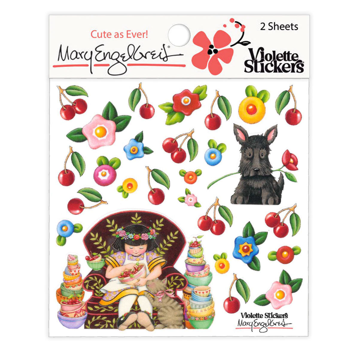 Mary's Cherries Sticker Sheet