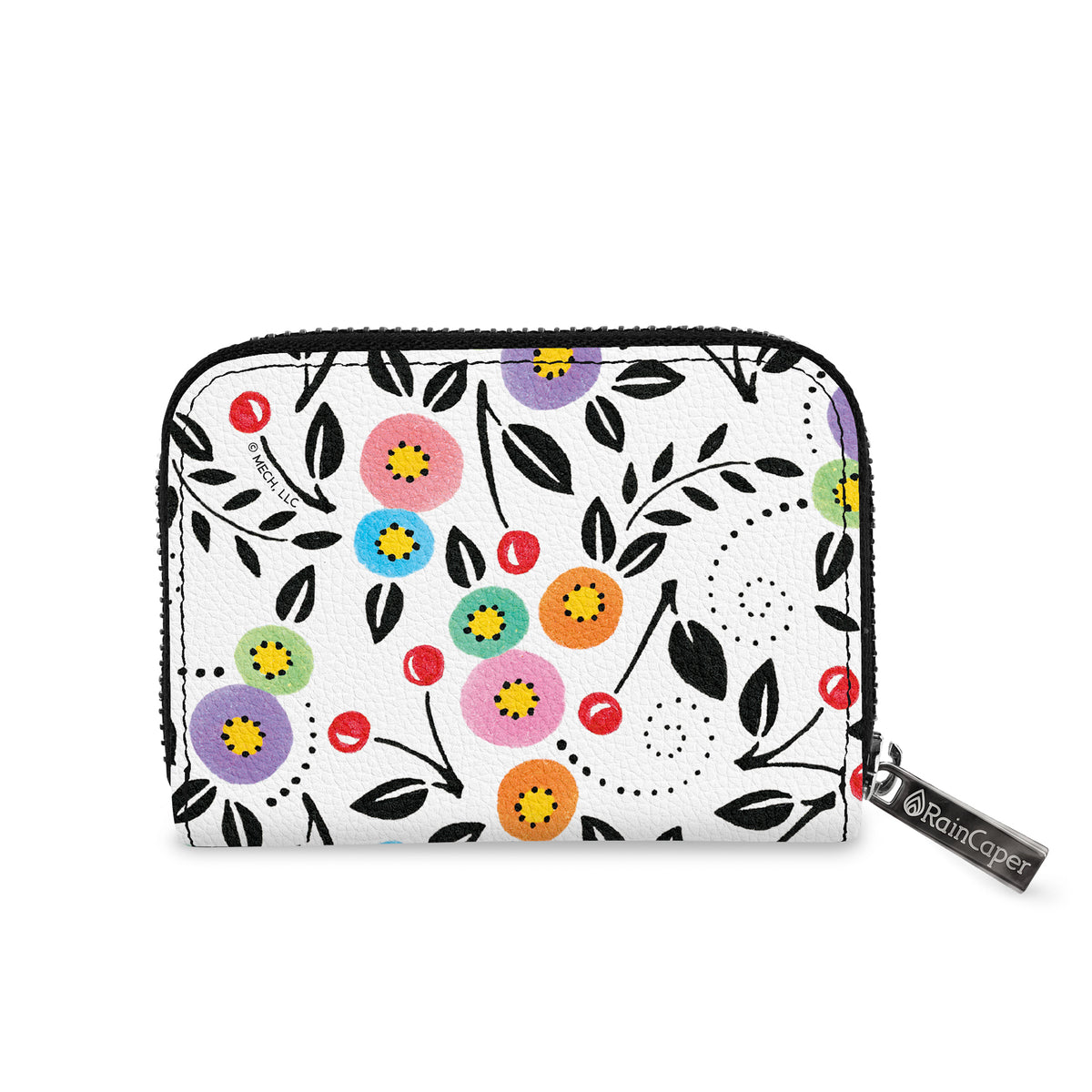 Modern Cherry Toss Armored Zipper Wallet
