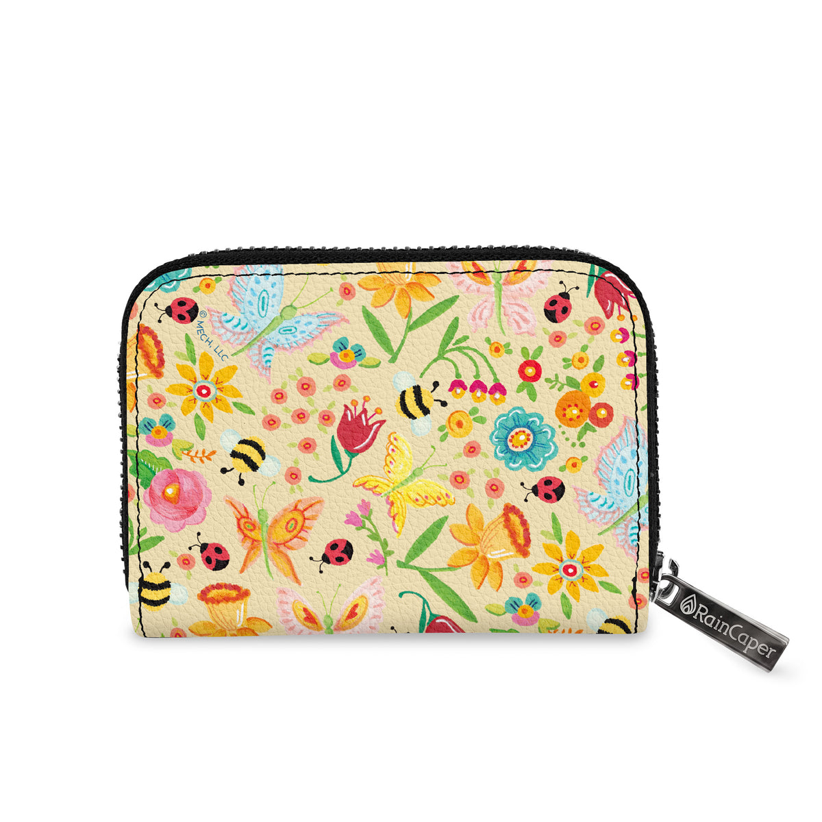 Simple Spring Toss Armored Zipper Wallet