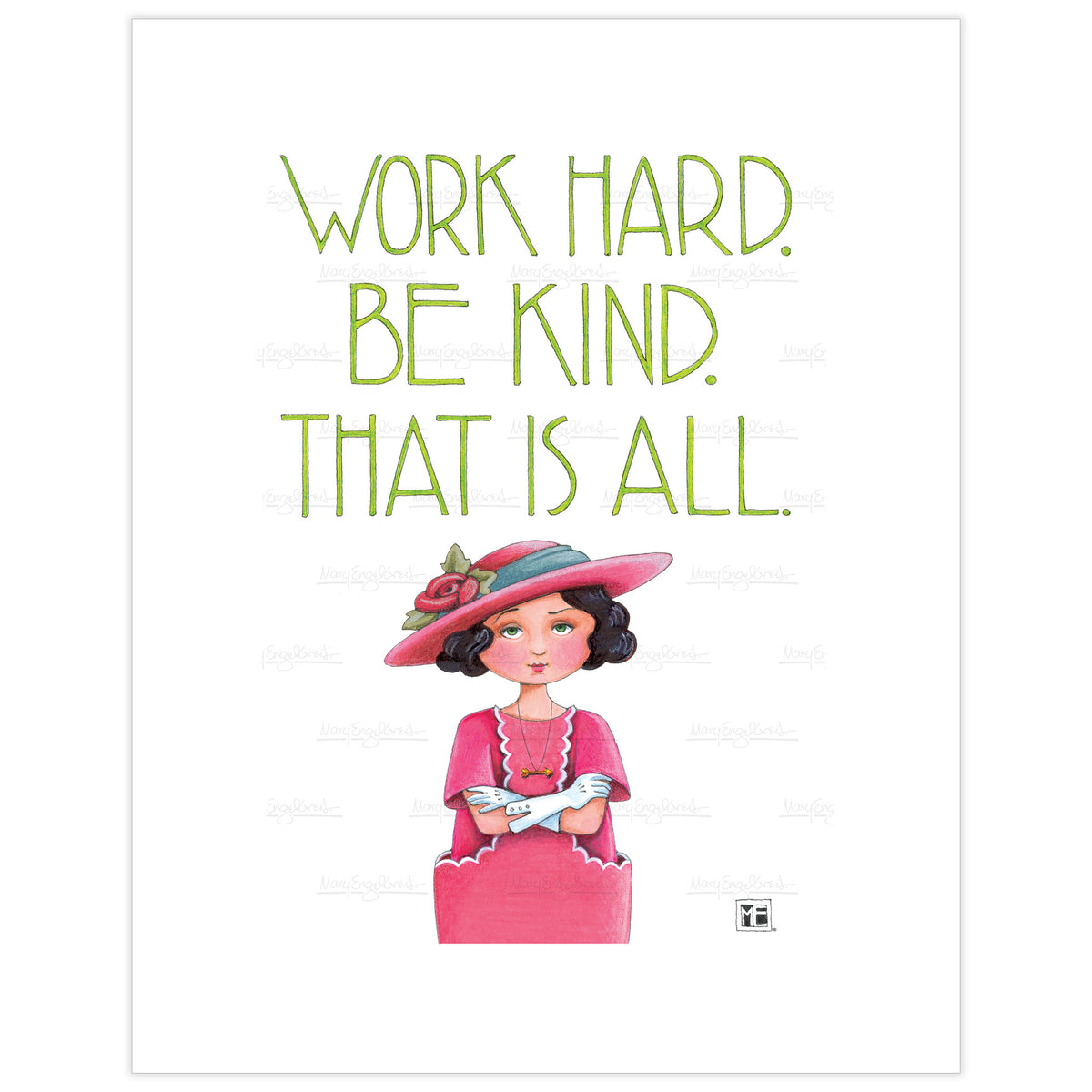 Work Hard Fine Art Print