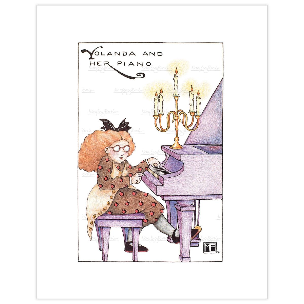 Yolanda & Her Piano Fine Art Print