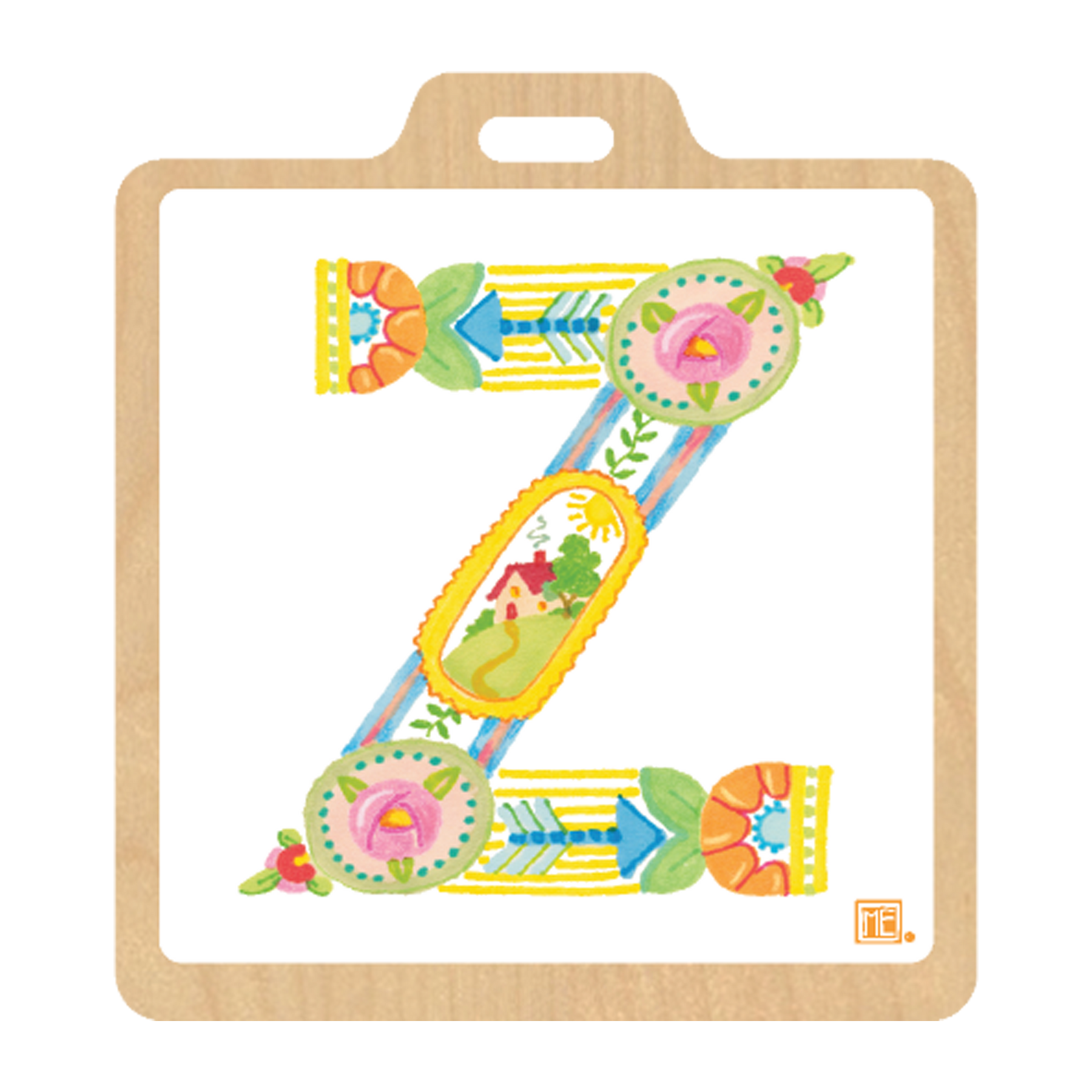 Alphabet Garden Luggage Tag Collection