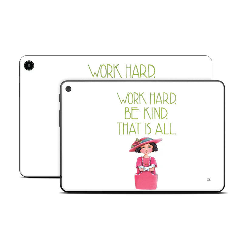 Work Hard Tablet Skin