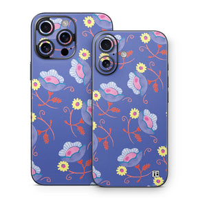 Purple Flowers Phone Skin