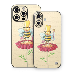 Queen Bee on Flower Phone Skin