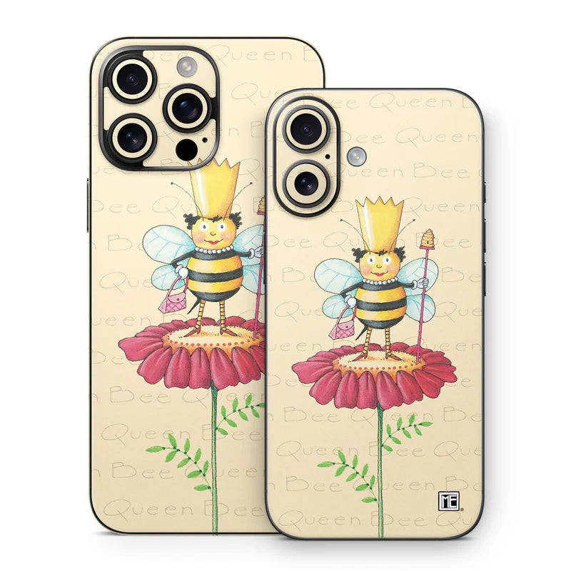 Queen Bee on Flower Phone Skin