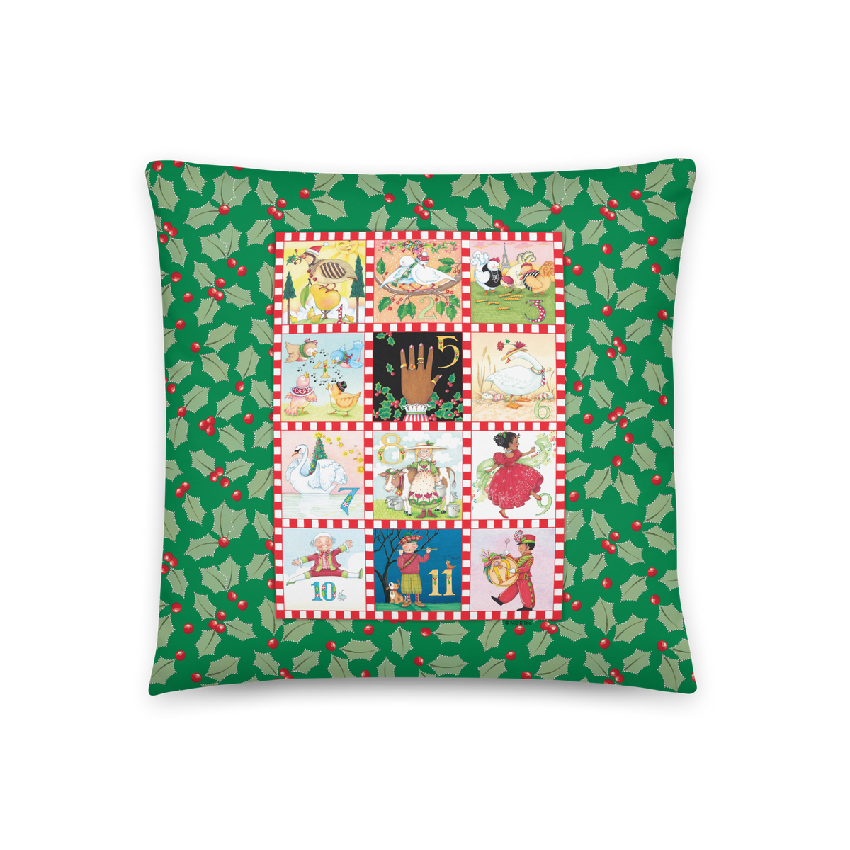 Twelve Days of Christmas Pillow