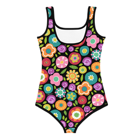 Rainbow Floral Kids Swimsuit